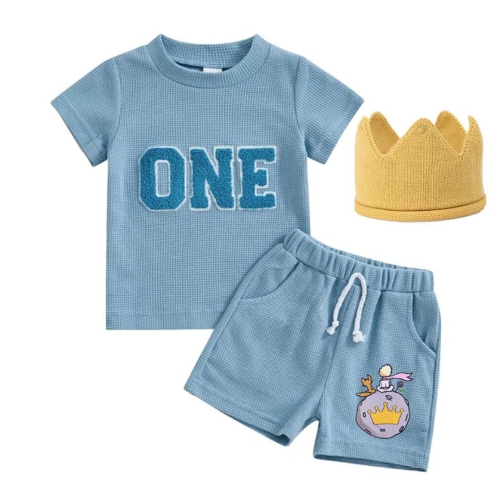 The Little Prince Clothes Boy First Birthday Outfit Clothes Shirt Shorts